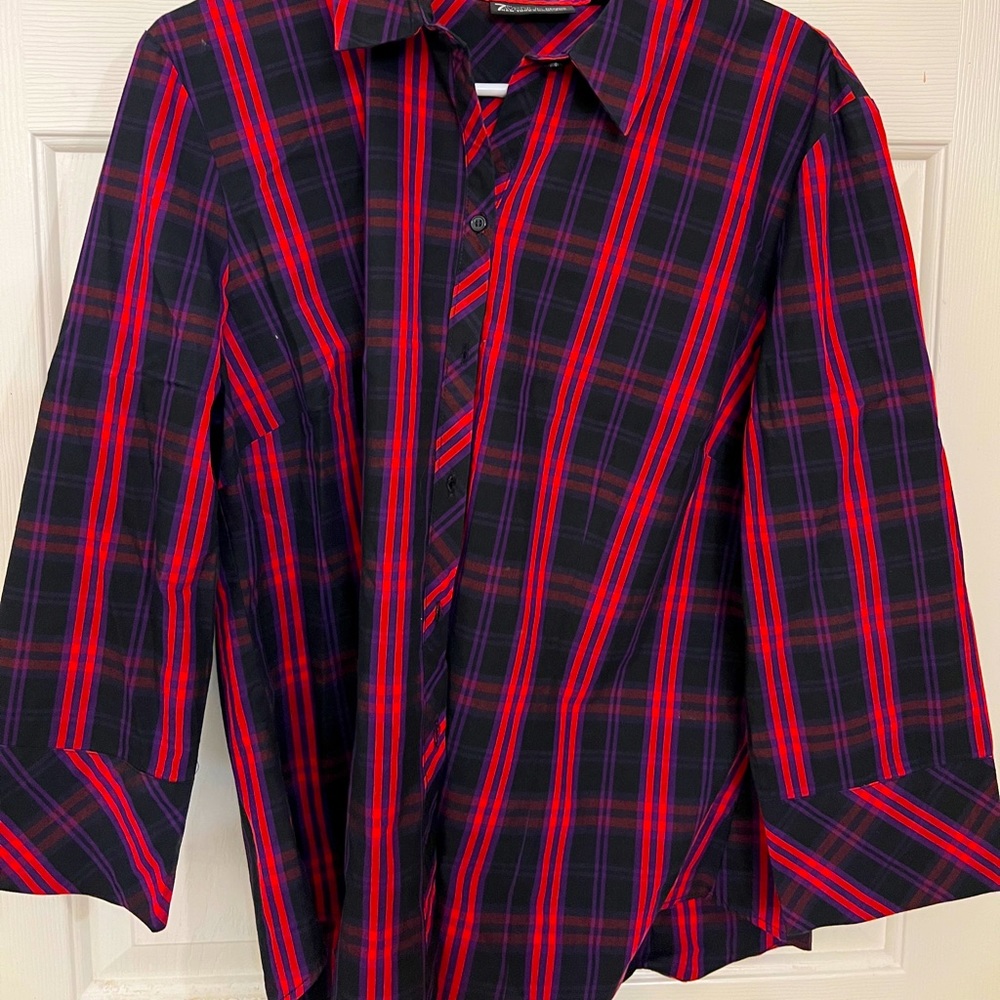 Button down striped shirt.  Good condition
